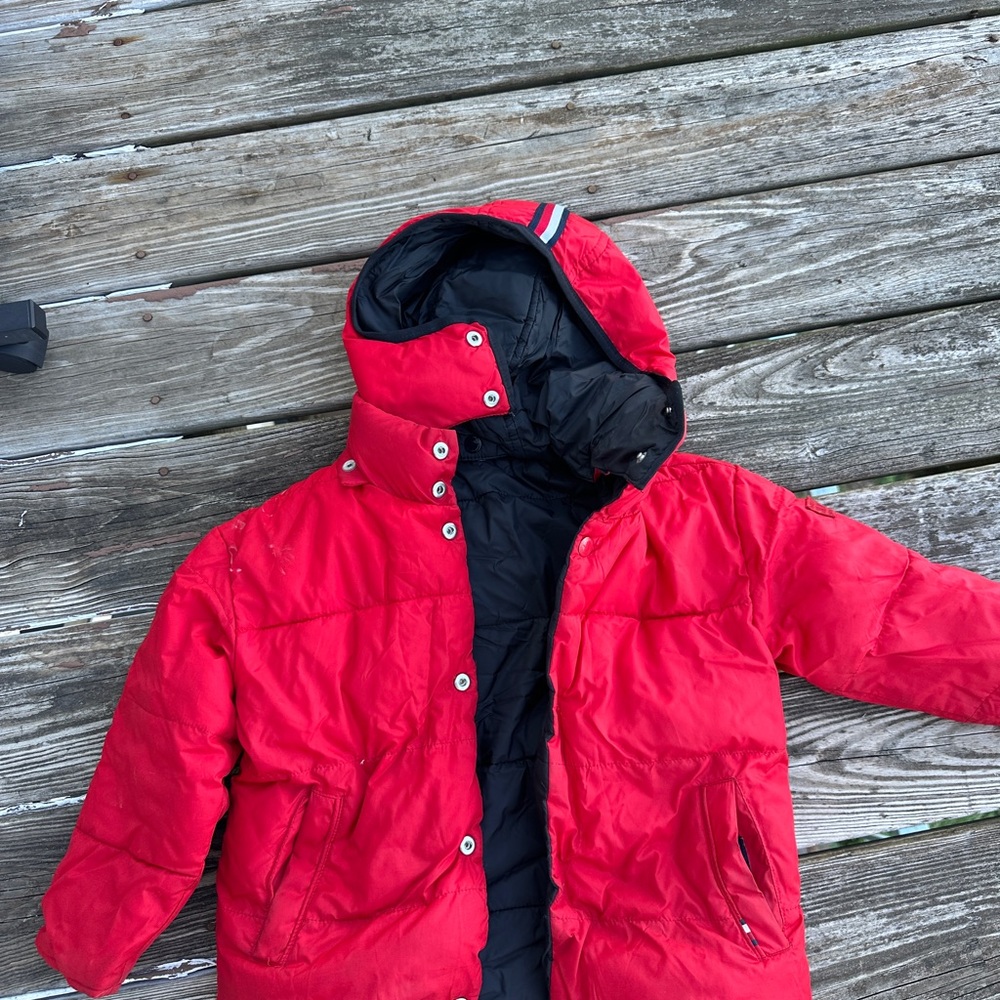 Tommy Hilfiger Red Kids Puffer Coat